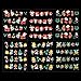 12 Sheets Multicolored Christmas 3D Nail Art Stickers with Snowflake, Tree, Deer, Santa
