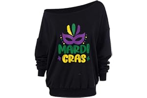 Decogiver Womens Off Shoulder Long Sleeve Holiday Costume Shirts