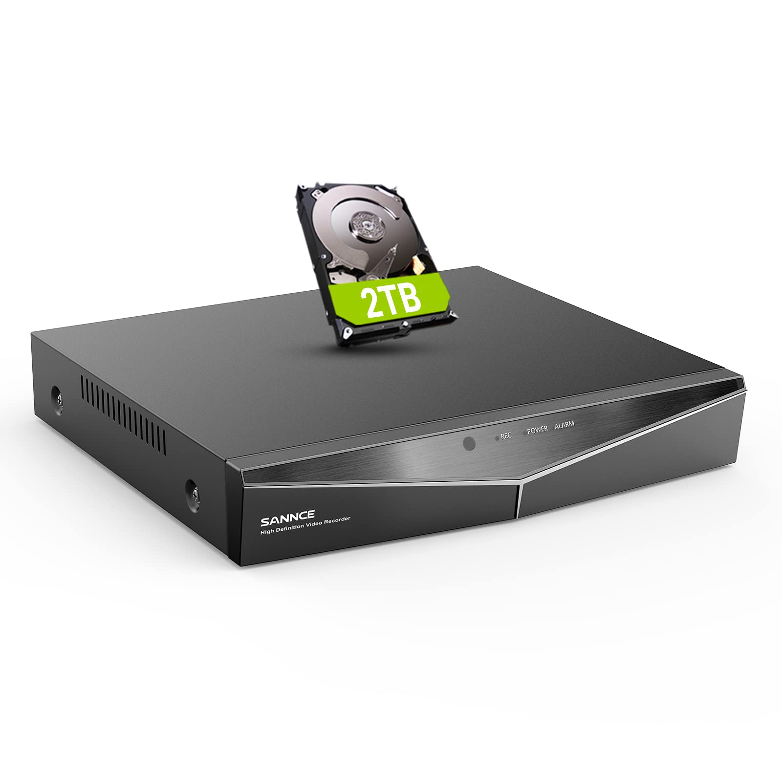 SANNCE DVR 16 Channel CCTV Camera Systems, 1080P Full HD 16CH DVR with Hard Drive 2TB, 5-in-1 Hybrid Digital Video Recorder Supports TVI AHD CVI CVBS Analog IP Security Cameras