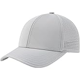 BOTVELA Men Structured Baseball Cap Side Laser Cut Vented Performance Hat for Outdoor Activities