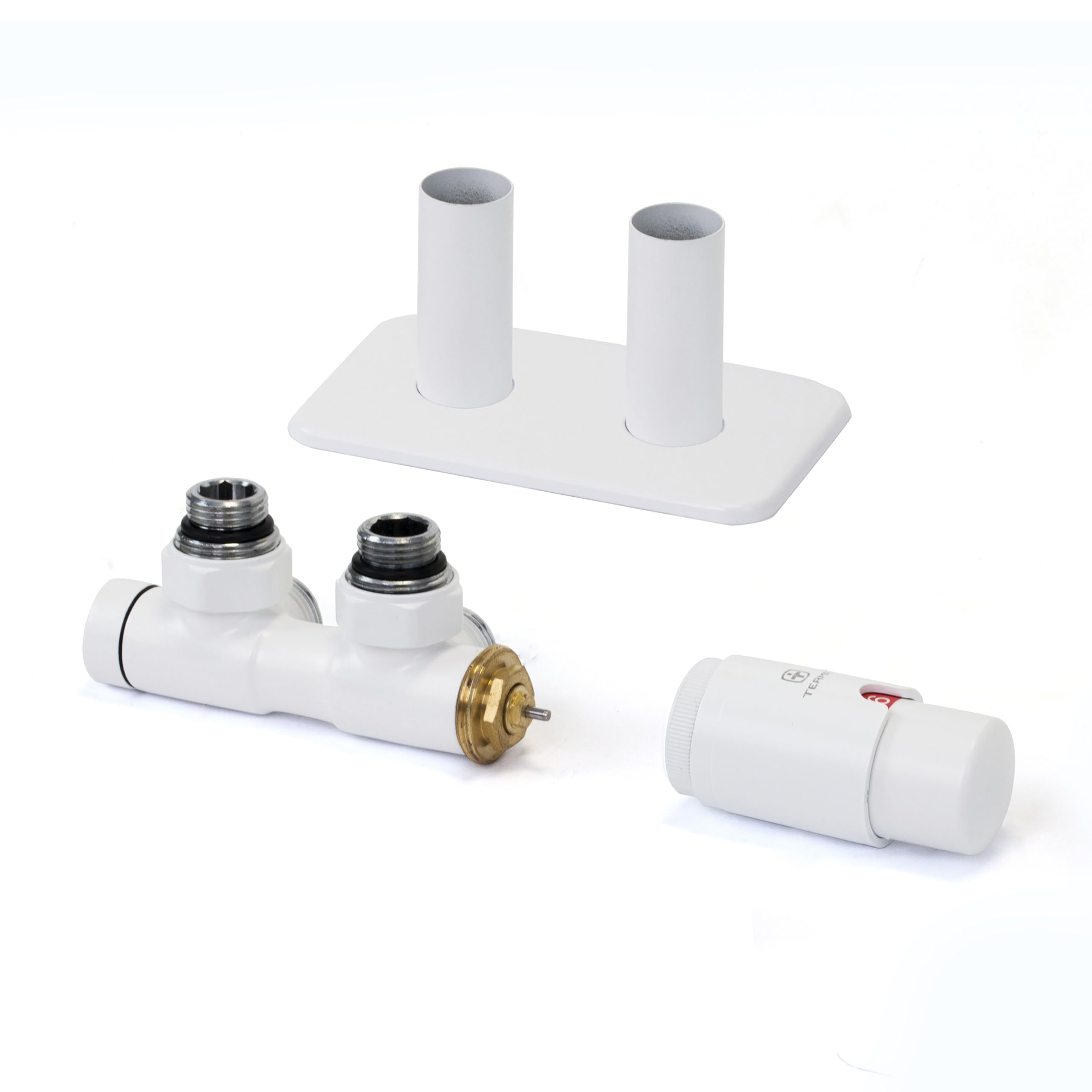 Terma Radiator Valves, White Soft RAL 9016