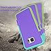 TILL S7 Edge Case, (TM) Ultra Slim 3 Color Hybrid Impact Anti-Slip Shockproof Soft TPU Hard PC Bumper Extra Front Raised Lip Case Cover Compatible for Samsung Galaxy S7 Edge G935 5.5INCH [Purple]