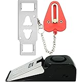 HNHMT Upgraded Portable Door Lock & Door Stop Alarm, Dual Protection Security Door Kit,Door ​Security Devices Pocket Self Def