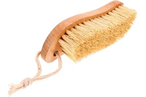 Healeved Natural Beech Laundry Brush Soft Handle Cleaning Brush for Washing Clothes Suitable for Kitchen and Bathroom