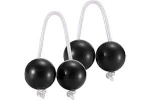 Facmogu 2PCS Aslatua Authentic Rhythm African Shaker, Aslatuas Rhythmic Ball for Lovers Beginners, Hand Shaker Balls from Wes