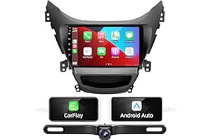 SizxNanv for Elantra 2011 2012 2013 Radio Compatible with Wireless Carplay Android Auto,Car Android Stereo TouchScreen Bluetooth Navigation Multimedia Player GPS WIFI FM AM RDS Backup Camera Head unit