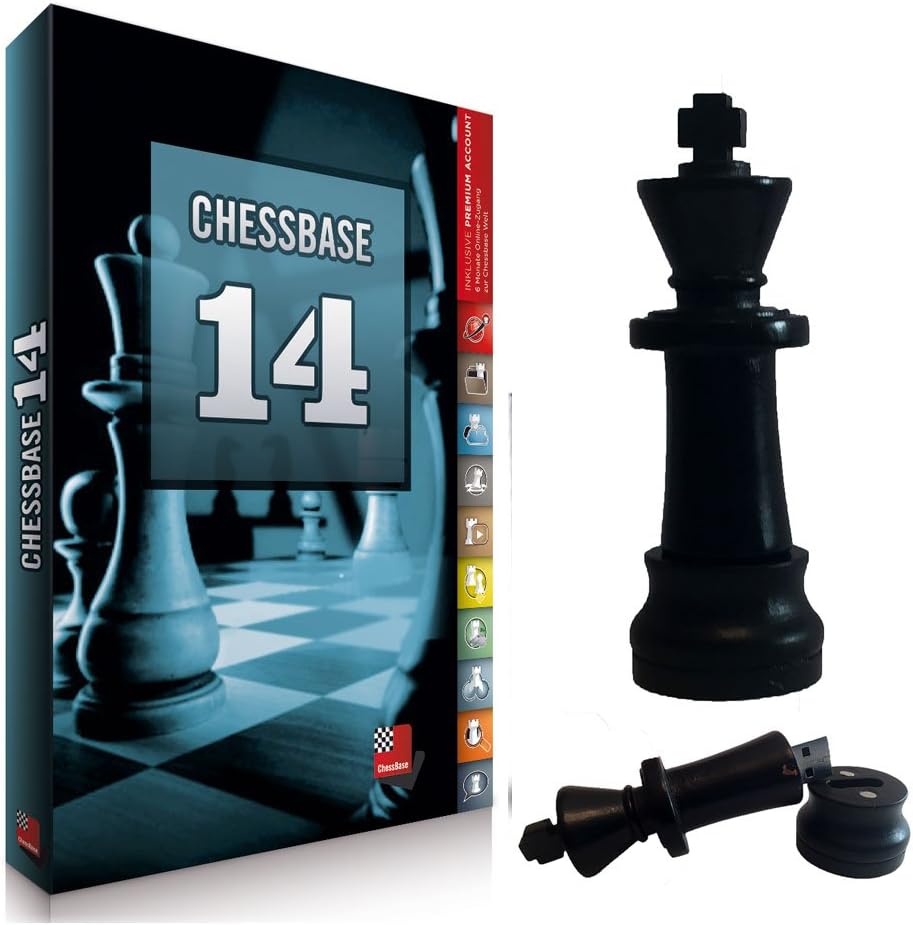 ChessBase 14 Starter Package, Database Management Chess Software & Chess King Flash Drive