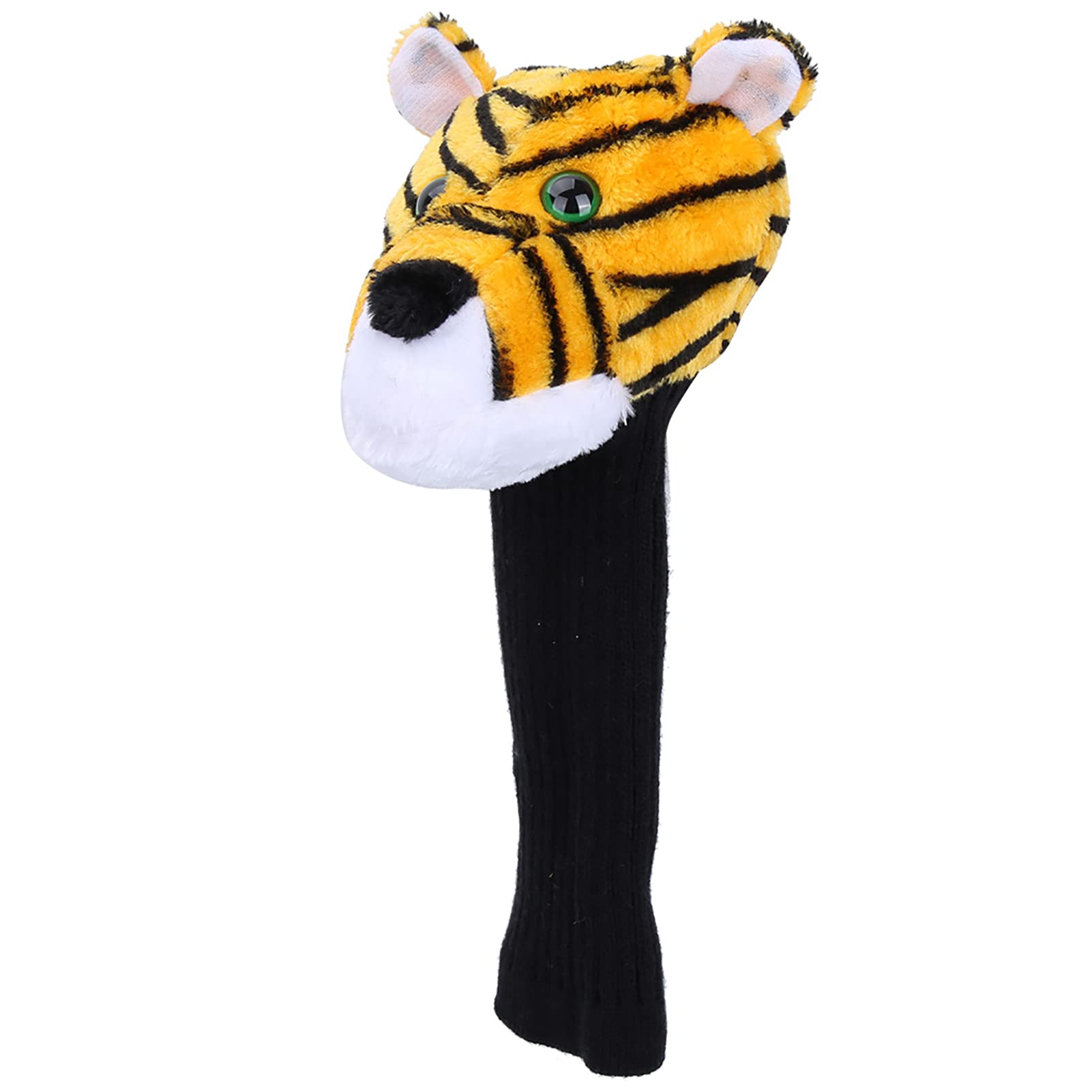 Alvinlite Golf Head Cover, Funny Tiger Plush Golf Club Covers Woods Cute Animal Golf Driver Club Head Cover Headcovers for 460CC Wooden Club