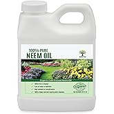 Nature's Will 100% Pure Organic Neem Oil, Cold Pressed and Unrefined, Water Soluble Concentrated, Non-GMO for Indoor and Outdoor Plants and Vegetable (32, Ounces)
