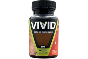 CC Concrete Coatings Vivid Acid Stain for Concrete | Coffee | 4 oz Tester