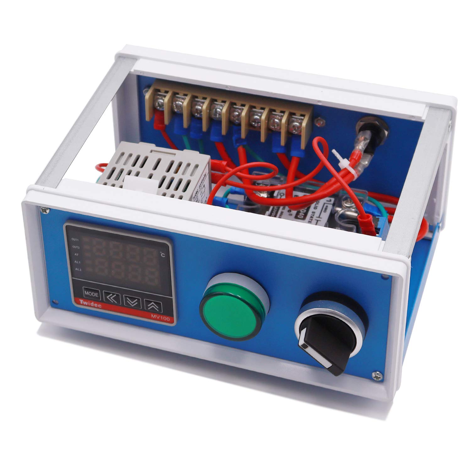 Twidec/Display PID Temperature Controllers Thermostat Box 1000W 10A 110V Temperature Temp Control Box with Solid State Relay SSR 40DA Oven Thermostatic Control Box: Industrial & Scientific
