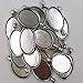Dcatcher 24 PCS Bezel Pendant Trays Oval Cabochon Settings Trays Pendant Blanks, Antique Silver