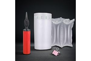 BEILEINICEHK Air Pillows for Shipping,500 Count Inflatable Shipping Supplies with Air Pump,Packaging Air Bags for Box Purse Filler, 4.72" x 7.87"