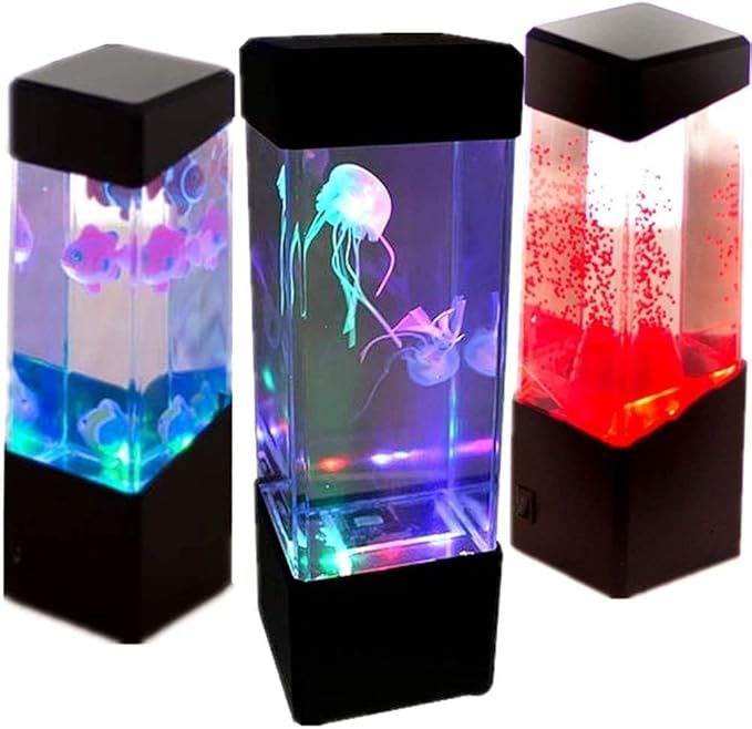 Jellyfish Tank Mood Light, Volcano Lava Lamp Jellyfish Lamp Aquarium