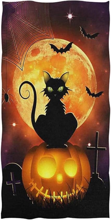Gant De Toilette Serviettes De Bain Halloween Lune Cimetiere Chat Noir Sur La Citrouille Chauve Souris Impression Serviette De Douche Serviette De Plage Polyvalente Pour Salle De Bains Hotel Salle D Amazon Fr Cuisine Maison Gant De Toilette Serviettes De Bain Halloween Lune Cimetiere Chat Noir Sur La Citrouille Chauve Souris Impression Serviette De Douche Serviette De Plage Polyvalente Pour Salle De Bains Hotel Salle D Amazon Fr Cuisine Maison
