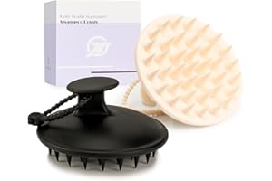 FREATECH 2-Pack Scalp Massager Shampoo Brush for Dandruff and Hair Growth, 100% Silicone Head Scrubber Hair Scalp Massager Ex