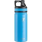 Fanhaw 18 Oz Kids Insulated Water Bottle with Straw Lid – Stainless Steel Double Wall Vacuum, Leak-Proof, BPA-Free Water Bottles for School Boys & Girls(Sky Blue)