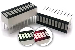 microtivity IS608 10-Segment LED Display (1 Red and 1 Green)