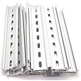 T&amp;G 10 Pieces DIN Rail Slotted Aluminum RoHS 8" Inches Long 35mm Wide 7.5mm High