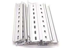 INTERNATIONAL CONNECTOR ICI T&G 8 Pieces DIN Rail Slotted Aluminum RoHS 9" Inches Long 35mm Wide 7.5mm High
