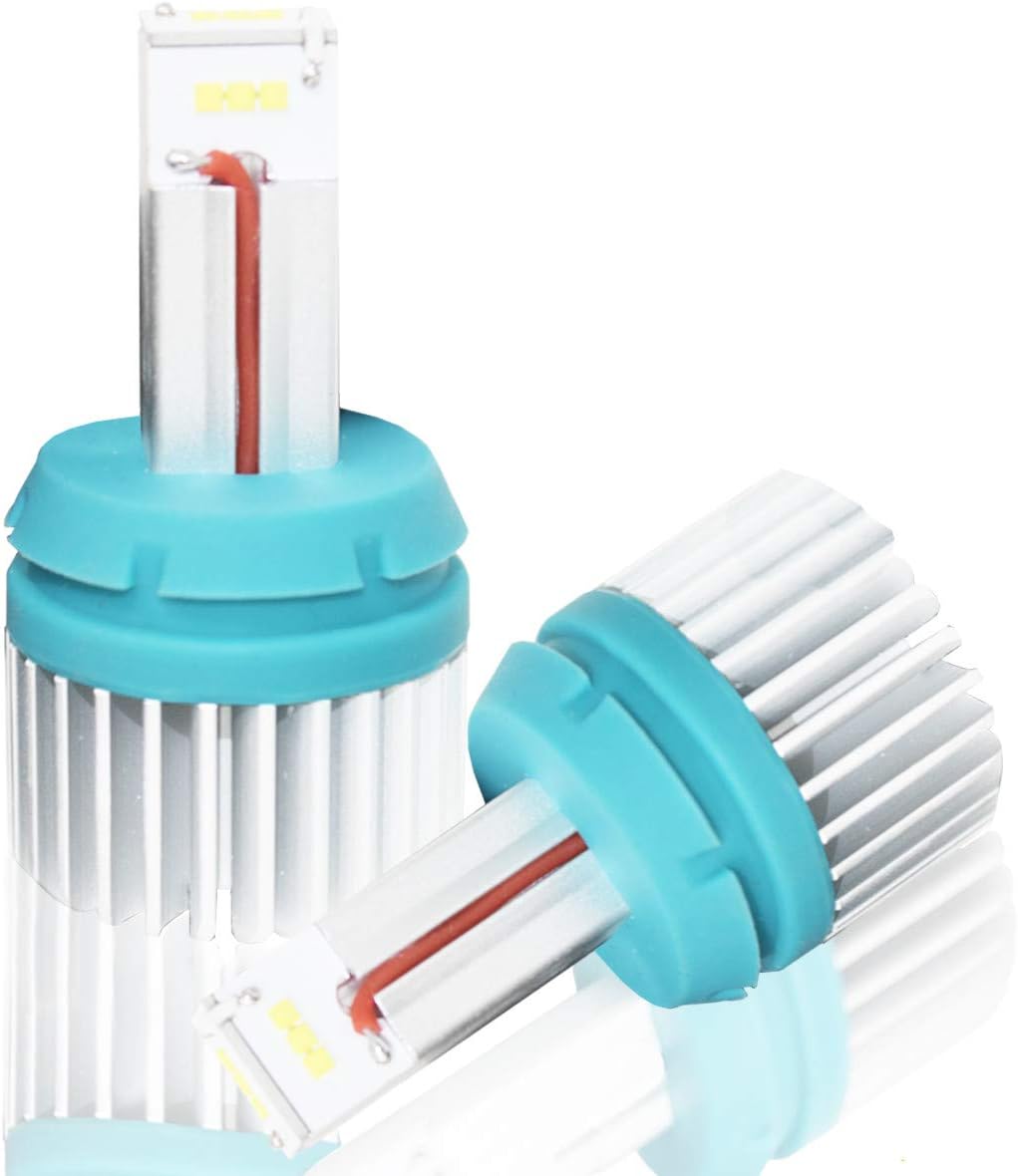 Alla Lighting Brightest 7443 7440 LED Reverse Light Bulbs 2400Lm CANBUS 6000K Xenon White T20 W21W CSP SMD 12V Back-Up Reversing Light Replacement for Cars, Trucks