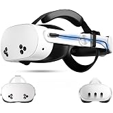 10000mAh Battery Head Strap for Meta Quest 3/3S - Elite Strap with Battery Pack Accessories Fast Charger to Extend Quest 3/3S 2-4H Playtime - Battery VR Headset Strap Enhanced Support and Comfort