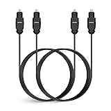 Xrmai 2 PCS Digital Optical Audio Cable 6ft1.8M