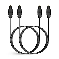 2 PCS Digital Optical Audio Cable 6ft1.8M - [24K