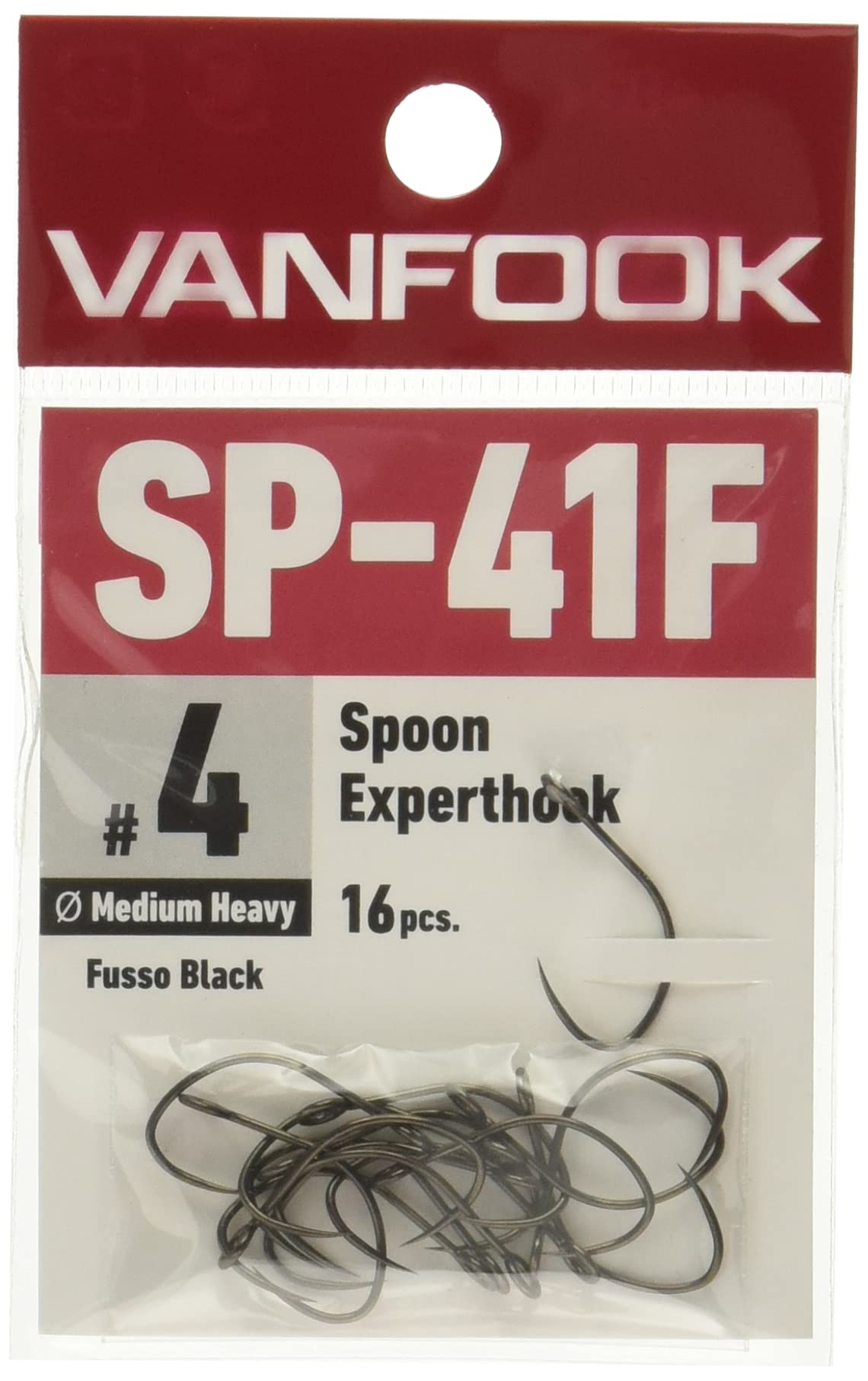 ヴァンフック SP-41F スプーンエキスパート ミディアムヘビー 16本入り フッ素ブラック #4の商品画像
