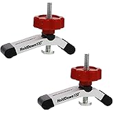 Milescraft 4035 Hold Down 100 2 Pack T-Track Mini Hold Down Clamp. 3-1/8" L x 5/8" W, Anodized Heavy Duty T Track Clamps for