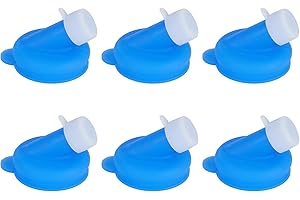Kitchentoolz Milk Bottle Pour Spout Nozzle 48mm -for Glass Jugs and Carafe - Pack of 6 - Silicone