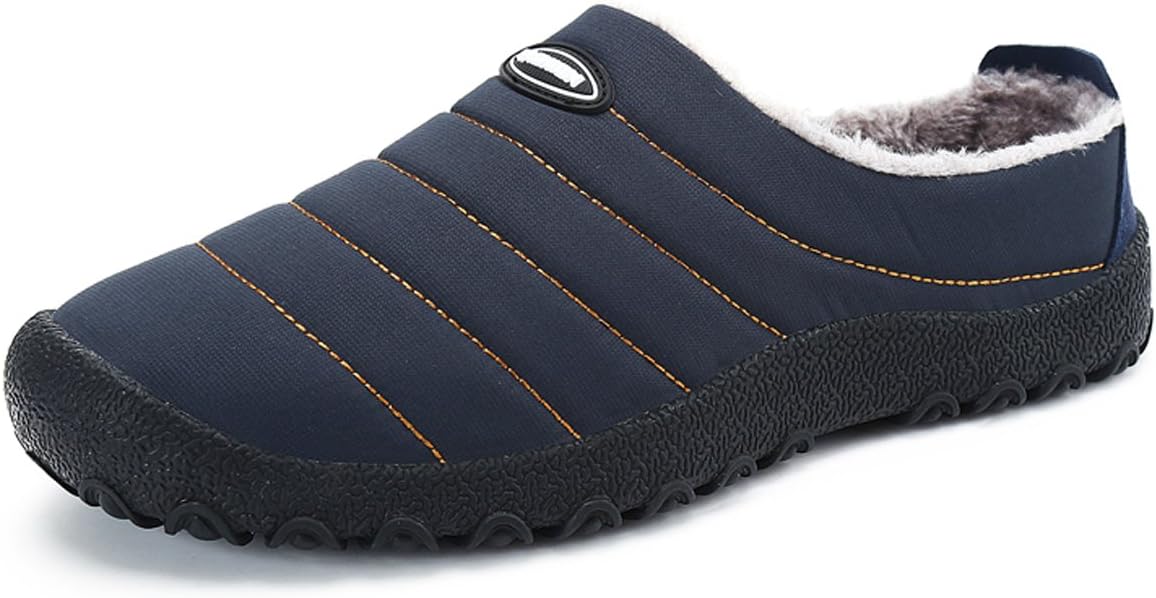ComfyShopy Leaproo Men&Women Winter Warm Slippers Fur Lined Waterproof and Anti-Slip Snow Shoes Low-Top Indoor Outdoor…