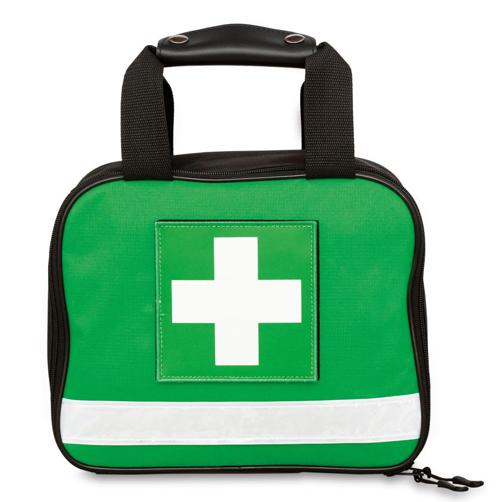EVAQ8 Green First Aid Bag for Workplace First Aid Supplies Empty