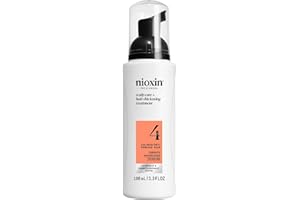 Nioxin System 4 Scalp Care + Hair Thickening Leave-In Treatment for Colored, Dry & Damaged Hair with Progressed Thinning | Maintain Vibrant Color | Nourish & Boost Density with Niacinamide & Biotin
