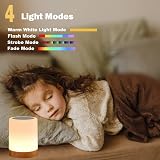 Caxmtu LED Night Light Touch Lamp 8 Color RGB Dimmable Rechargeable view 4