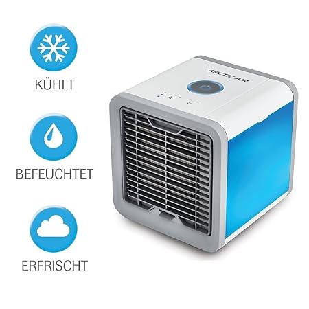 Mediashop Arctic Air Verdunstungsgerät Lufterfrischer mobiler Luftkühler mit USB Anschluß oder Netzstecker | Hydro-Chill Tech