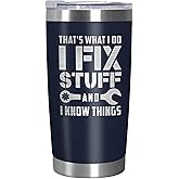 AXIARA Valentines Day Gifts for Him - 20oz Stainless Steel Insulated Coffee Tumbler with Lid - Anniversary Birthday Gifts for Men Husband Boyfriend, White Elephant Gift