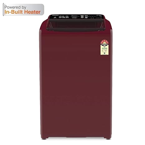 Whirlpool 6.5 kg 5 Star Fully-Automatic Top Loading Washing Machine with In-Built Heater (White magic Elite Plus, Wine)