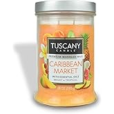 Tuscany Candle Caribbean Market: Tropical Fruit Scented Candle, 18 oz