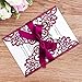 ponatia 25PCS 5.12 x 7.1 '' Laser Cut Wedding Invitations Cards with Envelopes for Wedding Bridal Shower Engagement Birthday Invite (Burgundy)