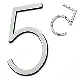 TILUODA Self-adhesive house number 5