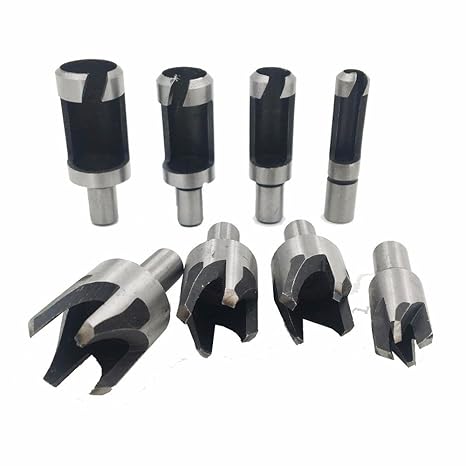 Generic 4pcs Claw Shape : 4Pcs Carbon Steel Hand Tools Straight Claw Wood Plug Cutter Cork Drill Bit Cutting Tools Bored Hole Woodworking Tools