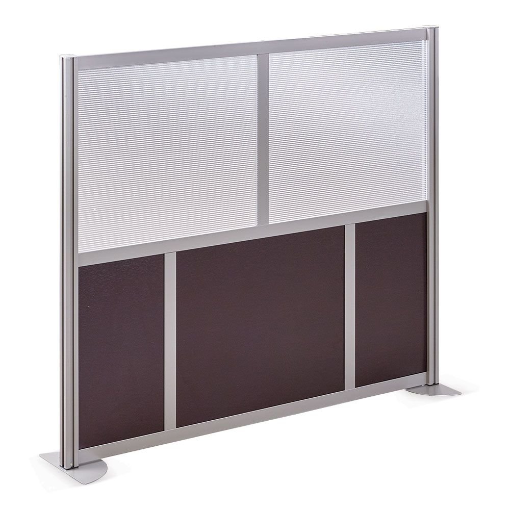Room Divider 61"W x 53"H Opaque Plexi Insert/Esspresso