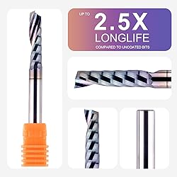 SpeTool O Flute CNC Router Bit 1/4 Inch Shank 1