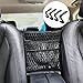 BESWILL Car Organizer, Car Mesh Organizer 3-layer with 4 Headrest Hooks and 2 Carabiners,Barrier for backseat Pet Kids