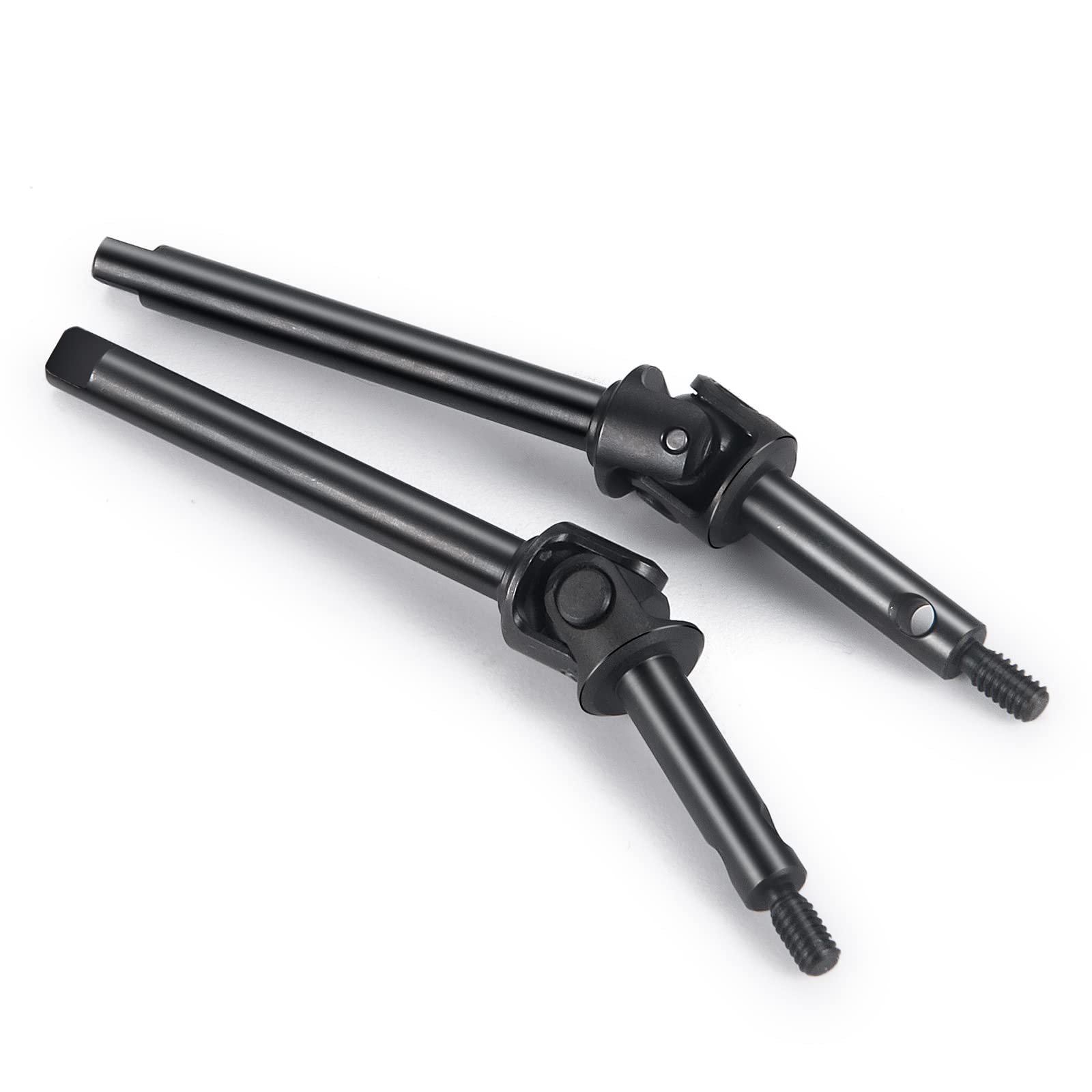 Photo 1 of 1 Pair Carbon Steel Steering Front Driveshafts CVD for 1/24 Axial Scx24 Deadbolt C10 AXI00002 B-17 AXI00005 AXI00006 RC Car