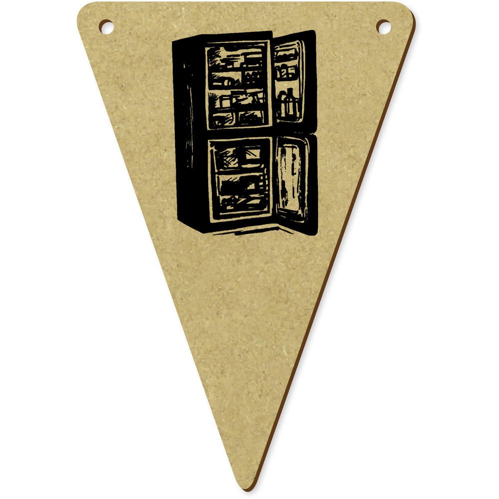 Azeeda 5 x 100mm Nevera Abierta Banderines / Banderas ...