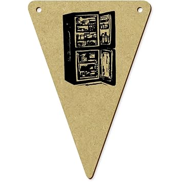 Azeeda 5 x 100mm Nevera Abierta Banderines / Banderas ...