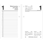 AT-A-GLANCE 2025 Desk Calendar Refill, Daily, 3-1/2" x 6", Standard, Loose-Leaf (E7175025)