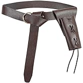Leather Medieval Belt with Sword Sheath Viking Belt Frog Scabbard Set, Renaissance Pirate Sword Holster